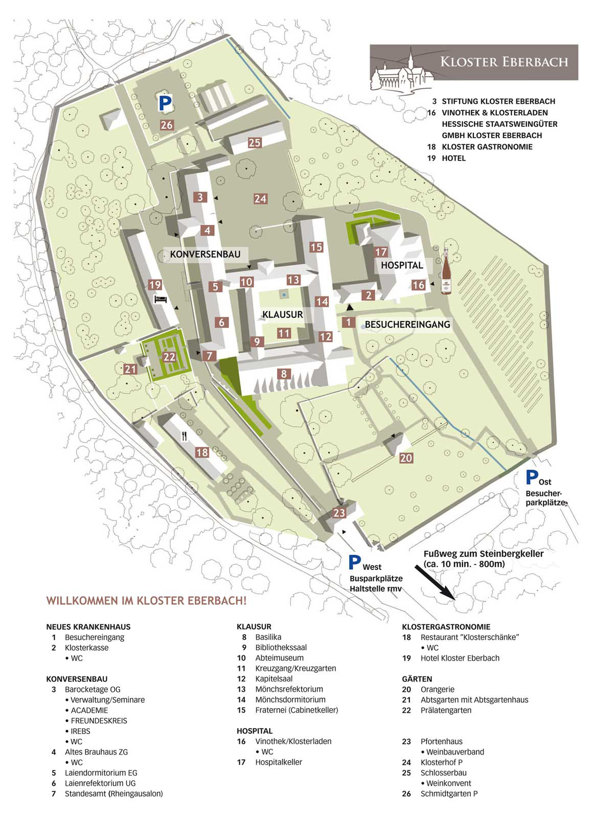 Lageplan Kloster Eberbach 