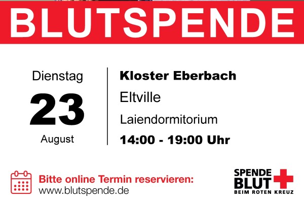 Blut spenden in Kloster Eberbach